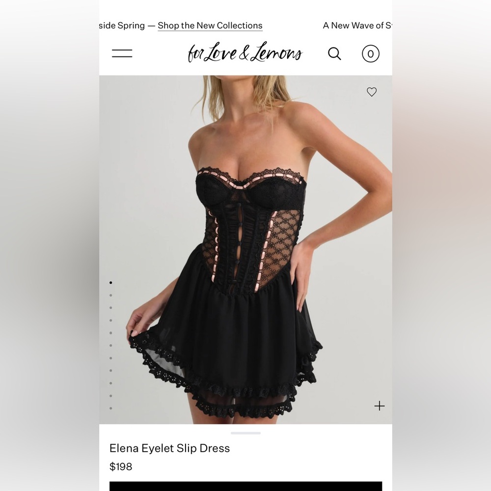 For Love and Lemons Elena Eyelet Slip Dress - Picture 6 of 6